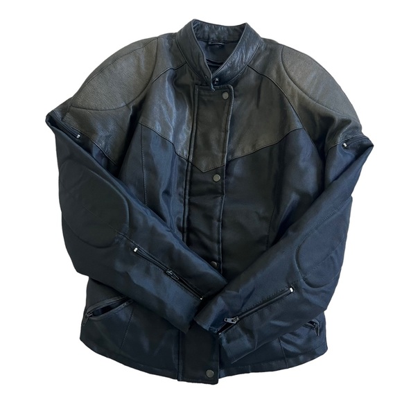 Laurence Roy Motorcycle Jacket Leather & Cordura Women’s Size XL - Picture 10 of 14
